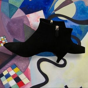 COPY - Prada Booties w/Kitten Heels Black Suede